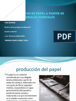 Producción de Papel A Partir de Materiales Vegetales