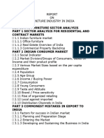 Section A: Furniture Sector Analysis Part 1 Sector Analysis For Residential and Contract Markets