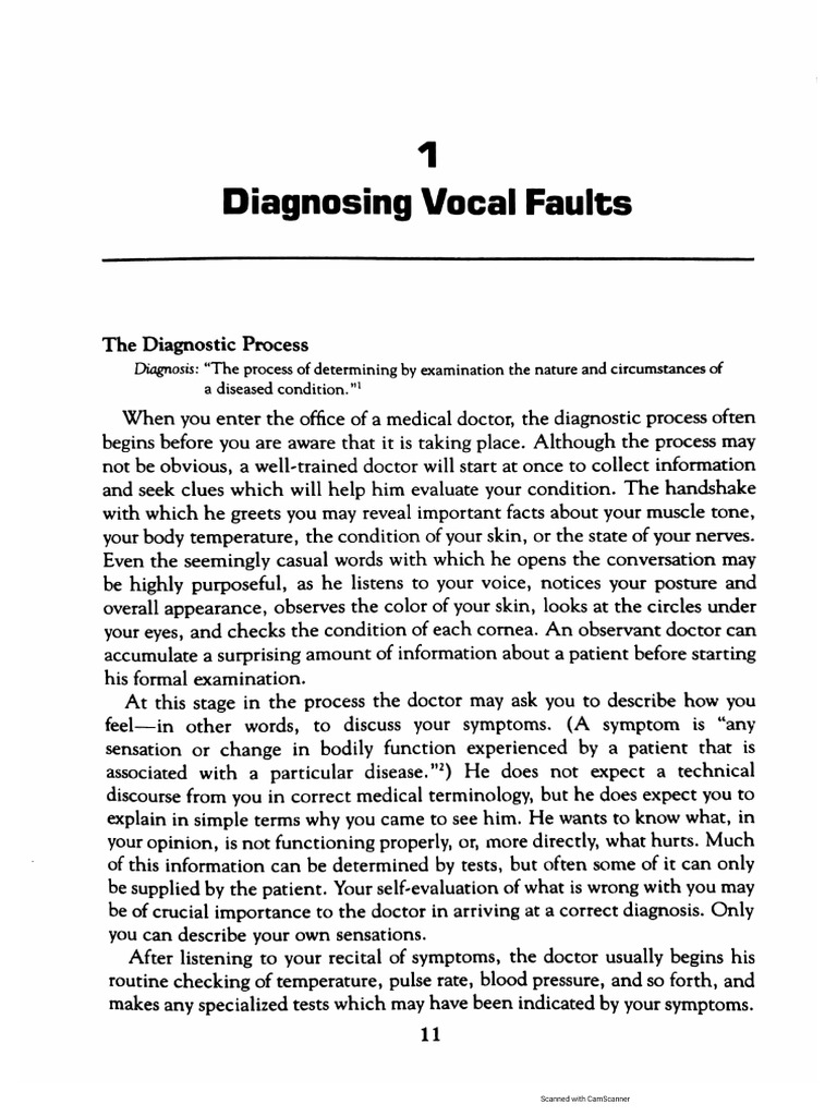 The Diagnosis and Correction of Vocal Faults | PDF