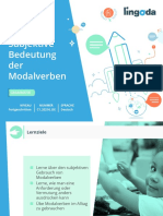 Subjektive Bedeutung Der Modalverben PDF