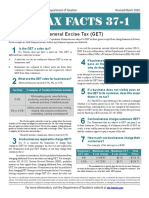 Tax Facts 37-1: General Excise Tax (GET)