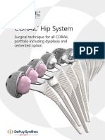 Corail Hip System: Surgical Technique For All CORAIL Portfolio Including Dysplasia and Cemented Option
