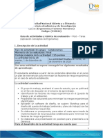 Guia de Actividades y Rúbrica de Evaluación - Post - Tarea - Aplicación de Conceptos de Ergonomía