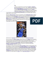 Breakthrough (2008-2010) : Durant Scores On A in March 2011 As A Member of The