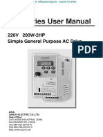 SE Series User Manual: 220V 200W-2HP Simple General Purpose AC Drive