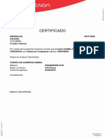 Certificado - Cuenta Davivienda