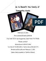 Benefit For Samantha Ayala