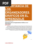 Importancia de Los Organizadores Gráficos en El Aprendizaje