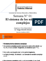 Semana 1 Fisica Matemtatica II (Variable Compleja) - UNFV