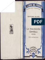 La Inquisición Española: (1218 1834) Saldaña, Quintiliano