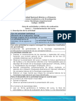 Guia de Actividades y Rúbrica de Evaluación - Tarea 1 - Fundamentación Del Curso