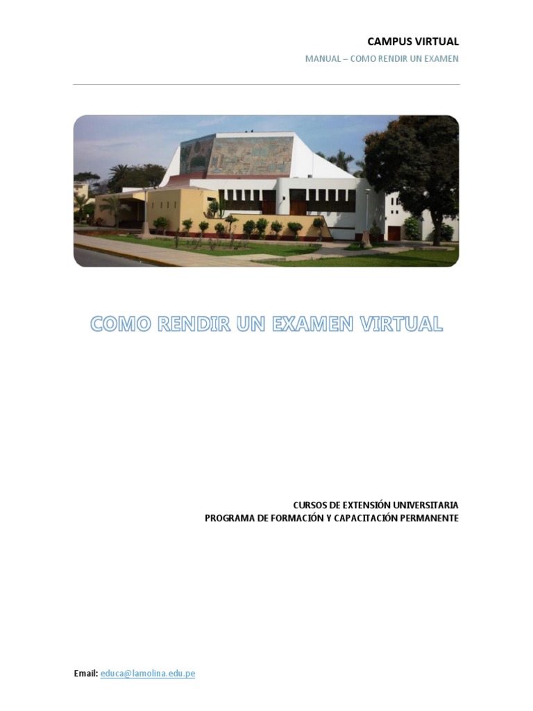 Cómo Rendir Exámenes en el Campus Virtual | PDF | Prueba (evaluación ...