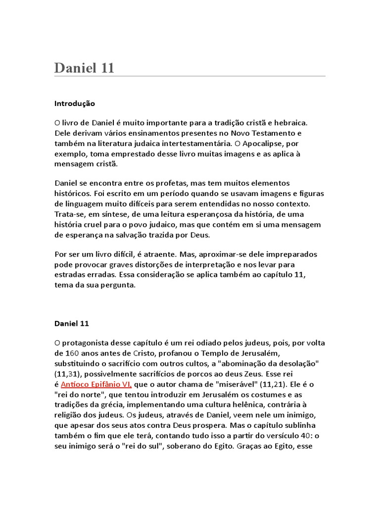 Daniel 11 Estudo 2 Verso Por Verso | PDF | Macabeus | Alexandre, o Grande