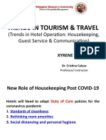 Trends in Tourism & Travel (Hotel Operation Trends)