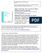 Open Learning: The Journal of Open, Distance and E-Learning