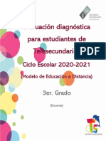 Evaluacion Diagnostica 3° Docente