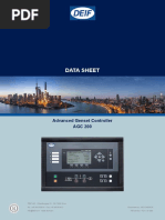 AGC 150 Controller Data Sheet | PDF | Mains Electricity | Power Inverter