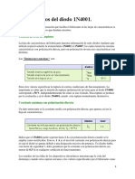 Caracteristicas de Operacion Del Diodo 1N4001