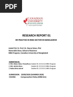 Research Report 01: HR Practise in RMG Sector in Bangladesh