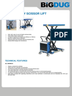 Medium Duty Scissor Lift: Technical Features