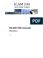 SICAM 230 Manual: Allocations