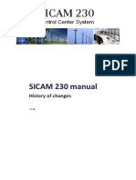 SICAM 230 Manual: History of Changes
