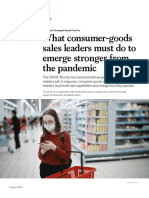 What Consumer Goods Sales Leaders Must Do To Emerge Stronger From The Pandemic