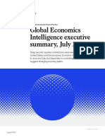 Global Economics Intelligence Executive Summary, July 2020: Strategy & Corporate Finance Practice
