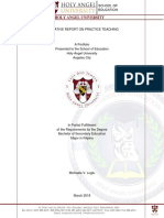 HAU Practicum Portfolio in Filipino Teaching