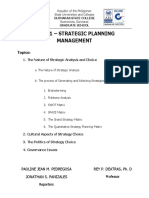 ED 221 Strategic Planning Management Module VI