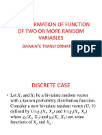 TRANSFORMATION OF FUNCTIONs