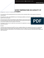 Effect of Service Water Temperature on Capacity of Liquid Ring Vacuum Pumps