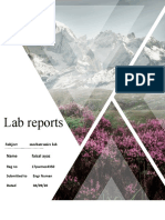 Mechatronics Lab Report by Faisal Ayaz