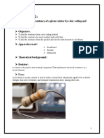 Experiment#02:: How To Measure The Resistance of A Given Resistor by Color Coding and Breadboard
