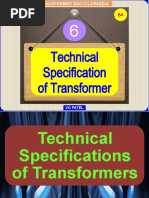 Technical Specifications of Transformers 28.6.2020