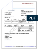 Bill To: Powercam Electricals Pvt. LTD.,: Ales Invoice