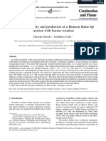 Orbital instability and prediction of a Bunsen flame tip