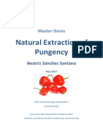 Natural Extraction of Pungency: Master Thesis
