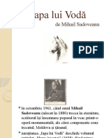 Iapa Lui Vodă, Mihail Sadoveanu