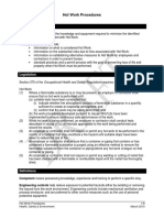 Hot Work Procedures PDF