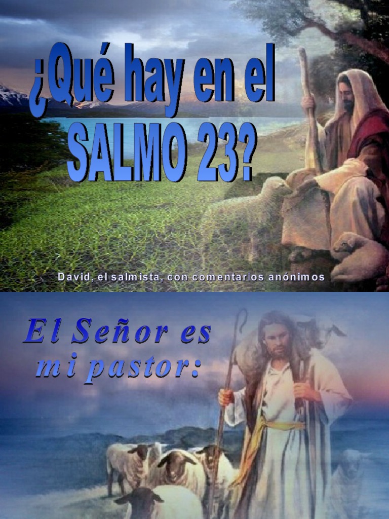 Salmo 23 El Señor Es Mi Pastor | PDF