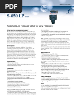 Automatic Air Release Valve For Low Pressure