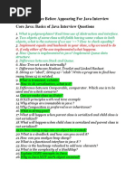 Quick Reference Before Appearing For Java Interview