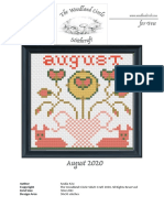 Cross-Stitch Design August 2020