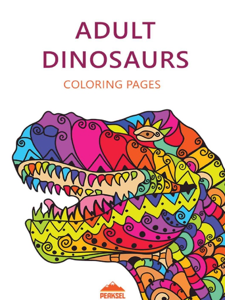 Adult Dinosaurs Coloring Pages | PDF