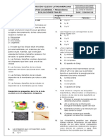 Examen Biologia 6° 1P 2019