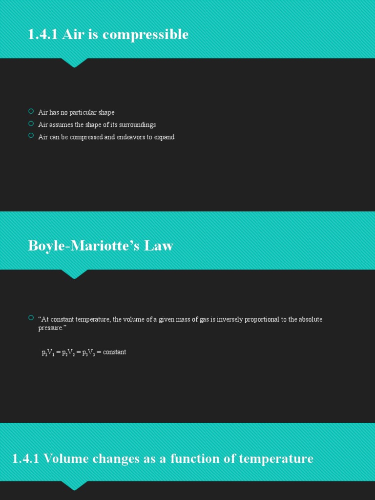 Understanding Air Compressibility and Laws | PDF | Science & Mathematics