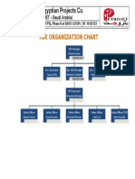 Branch of Egyptian Projects Co.: Hse Organization Chart