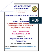 Invitation For Farewell and Guest Lecture