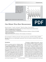 One-Minute Wear-Rate Measurement: Communication